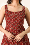 Rama Maroon Short Kurti For Women