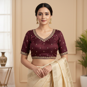 Maroon Reema Blouse