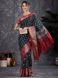 Black Damini Saree