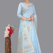 Blue Akshara Saree