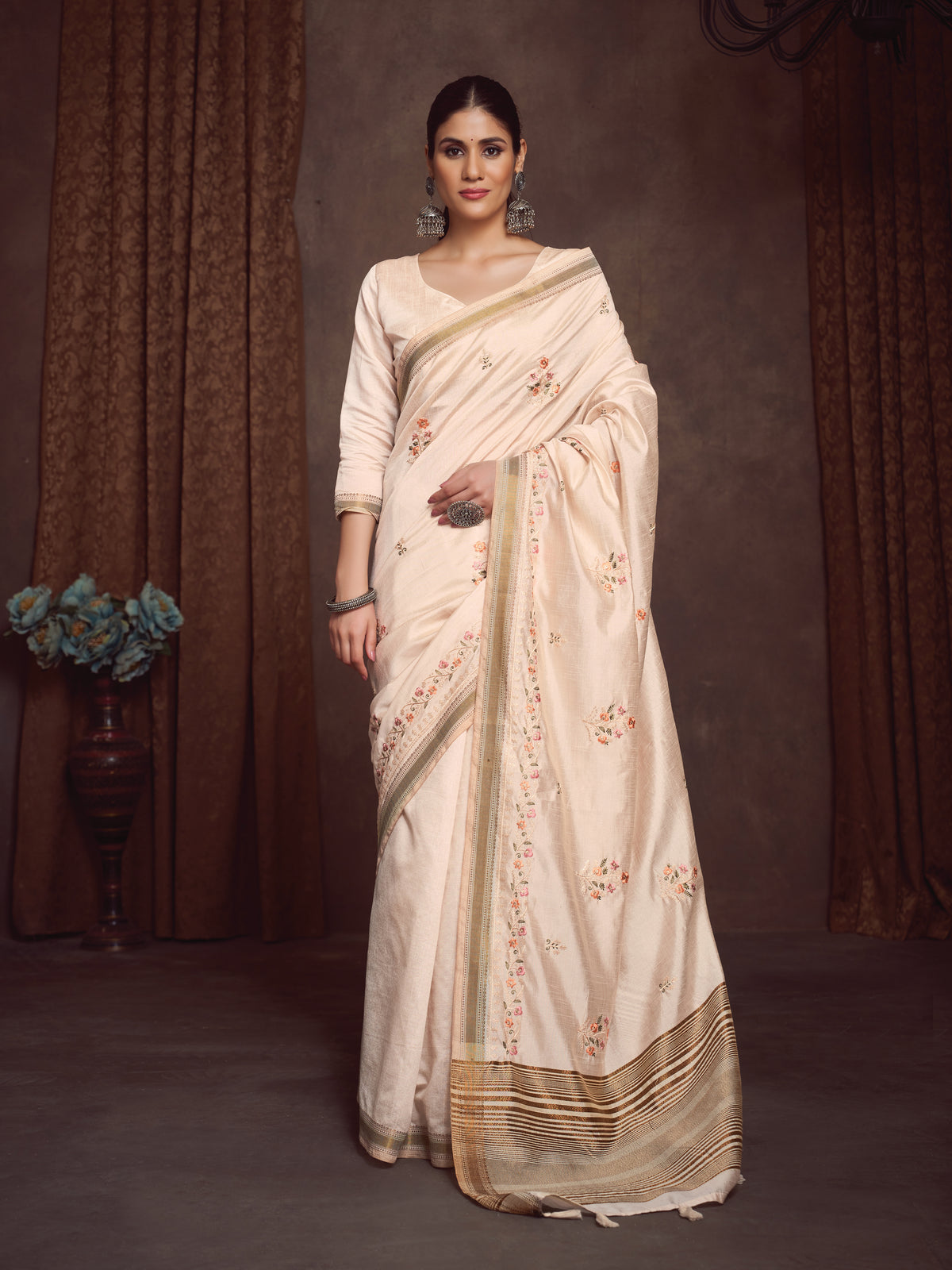 White Bhavya Saree