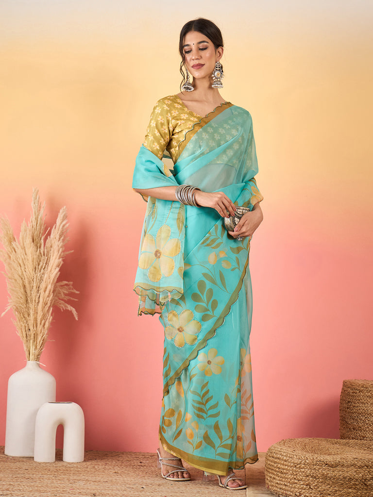 Blue Avika Saree