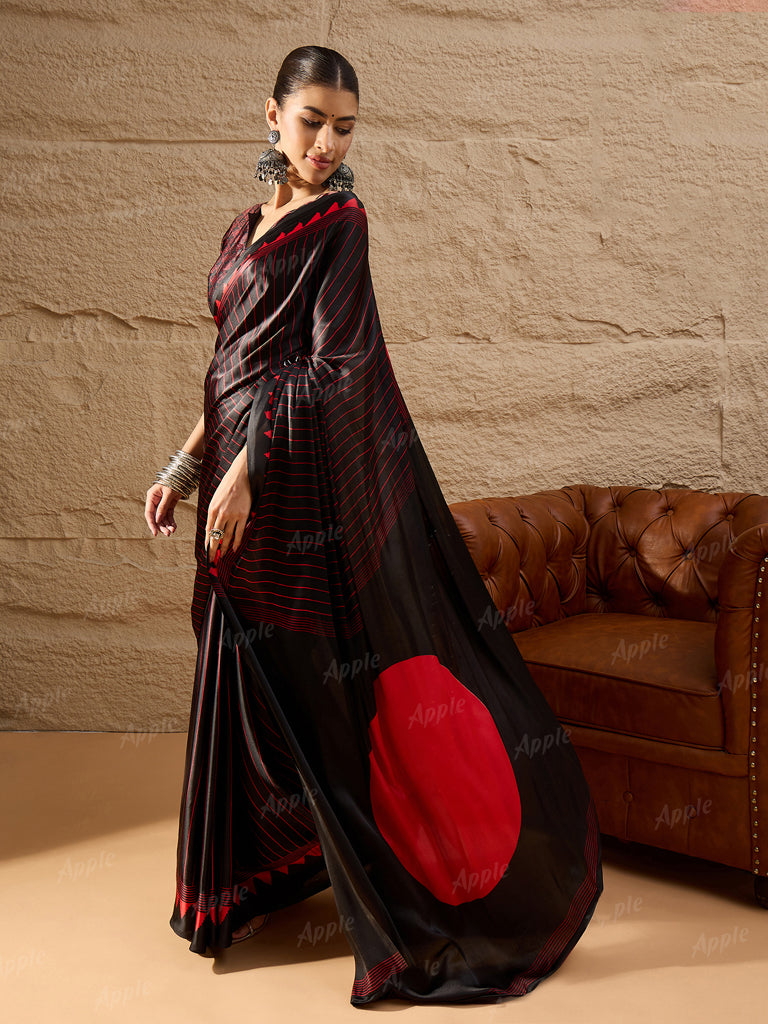 BlackRed Jaya Saree