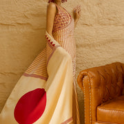 WhiteRed Jaya Saree