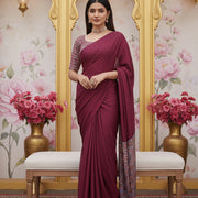 Maroon Jivika Saree