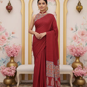 Red Jivika Saree
