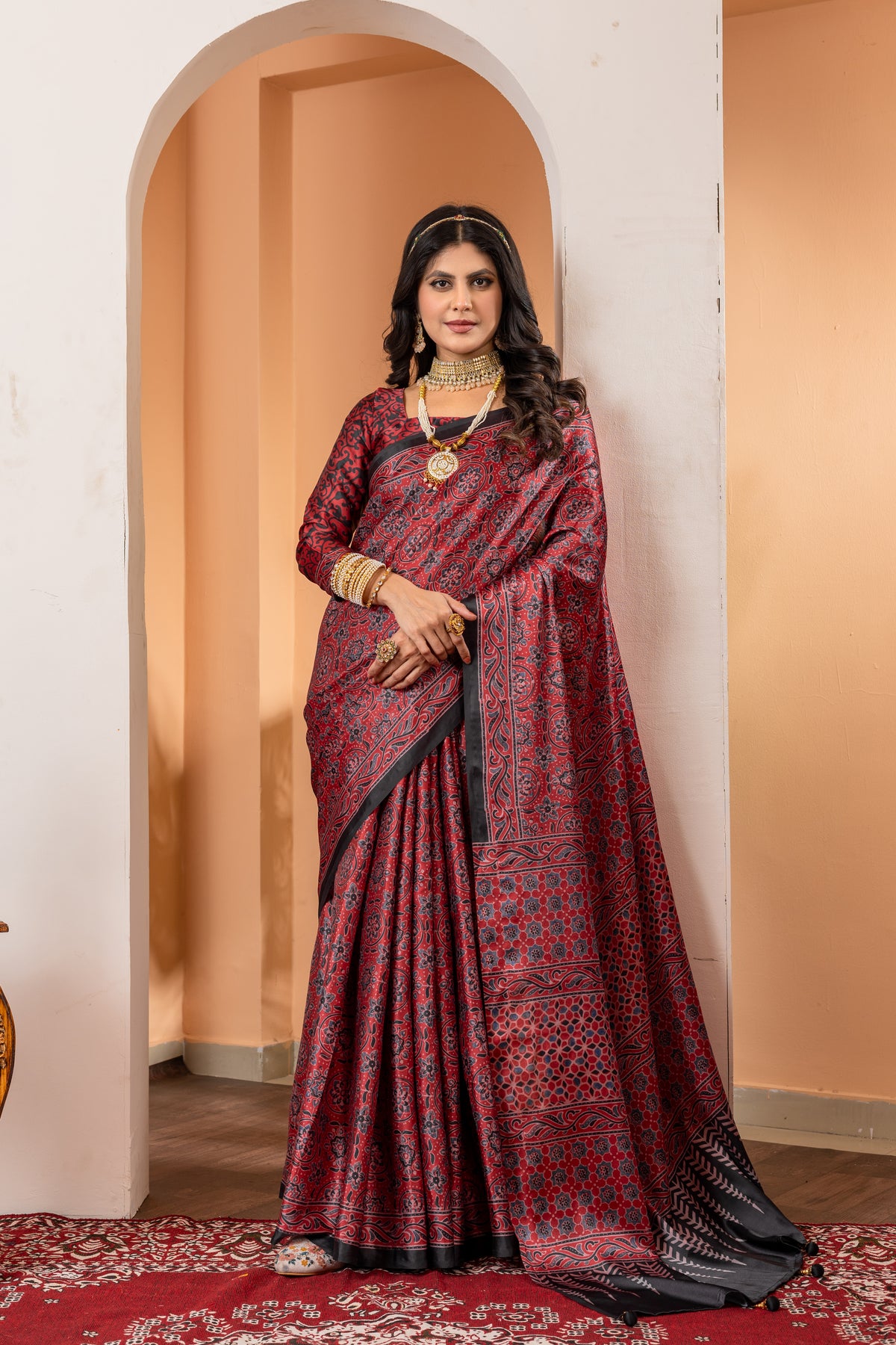 Red Kishori Saree