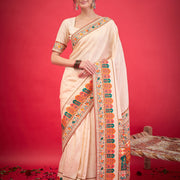 White Mastani Saree