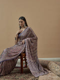Purple Mohar Saree