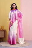 Pink Flora Saree