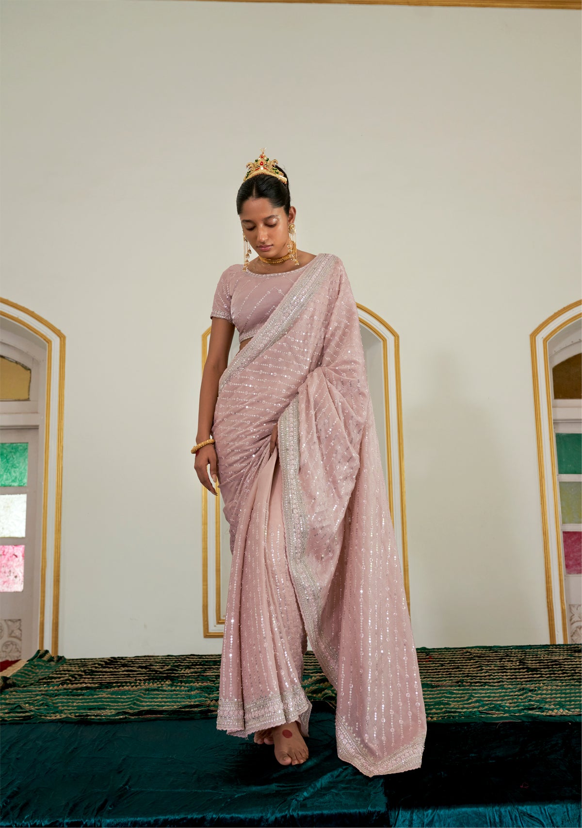 Lilac Misha Saree
