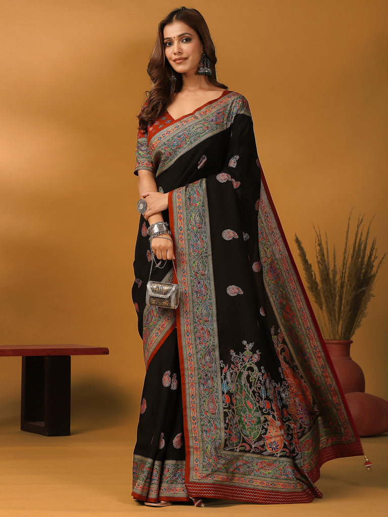 Black Anika Saree