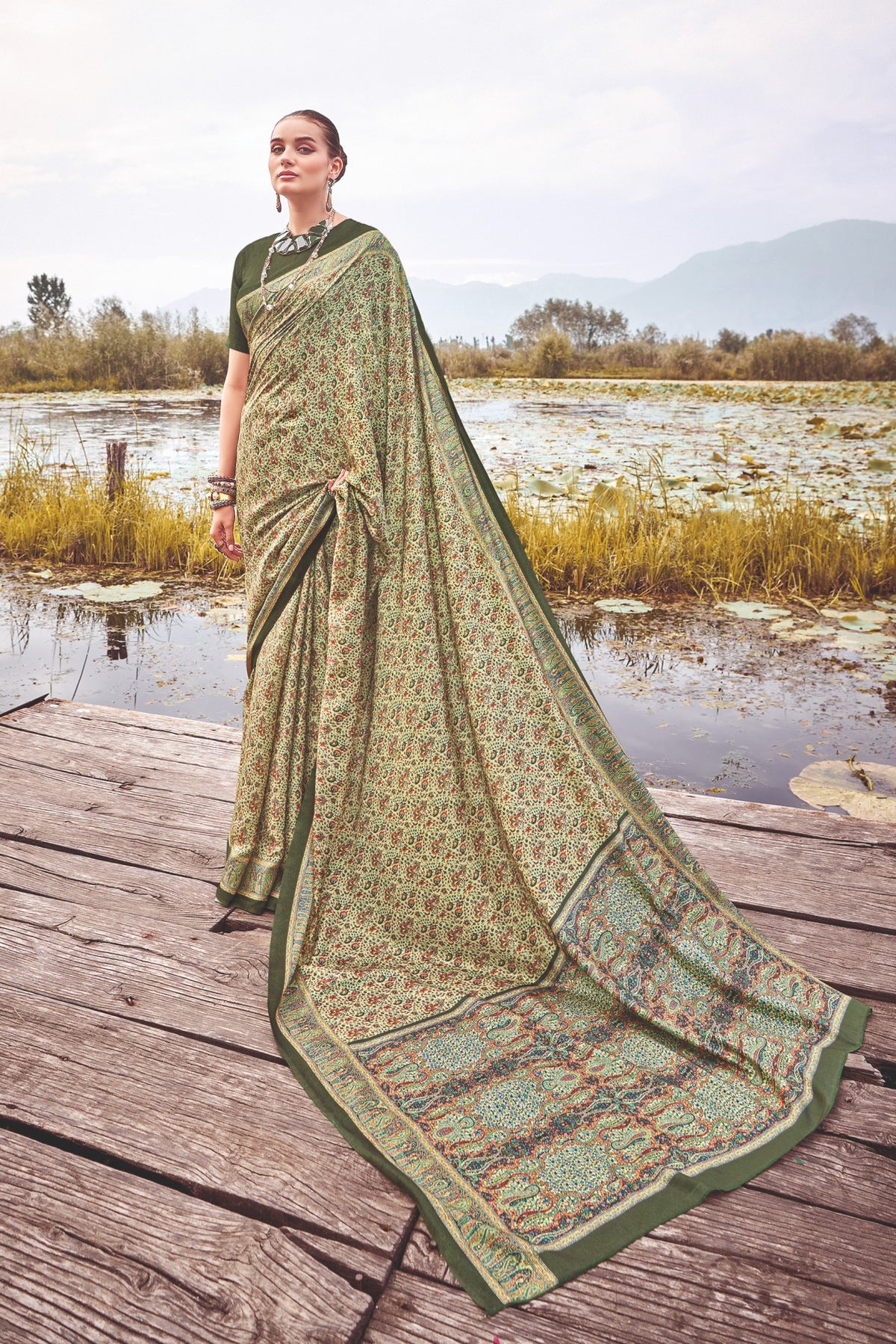 Green Gauri Saree