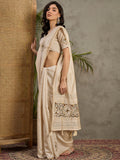 CreamBrown Pakhi Saree