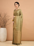 Green Mehak Saree