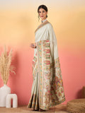 White Nandini Saree