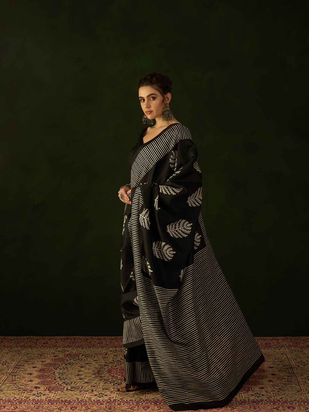 Black Manika Saree