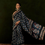 Blue Manika Saree