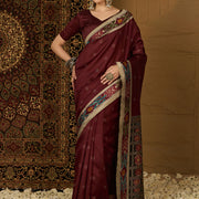 Maroon Vartika Saree