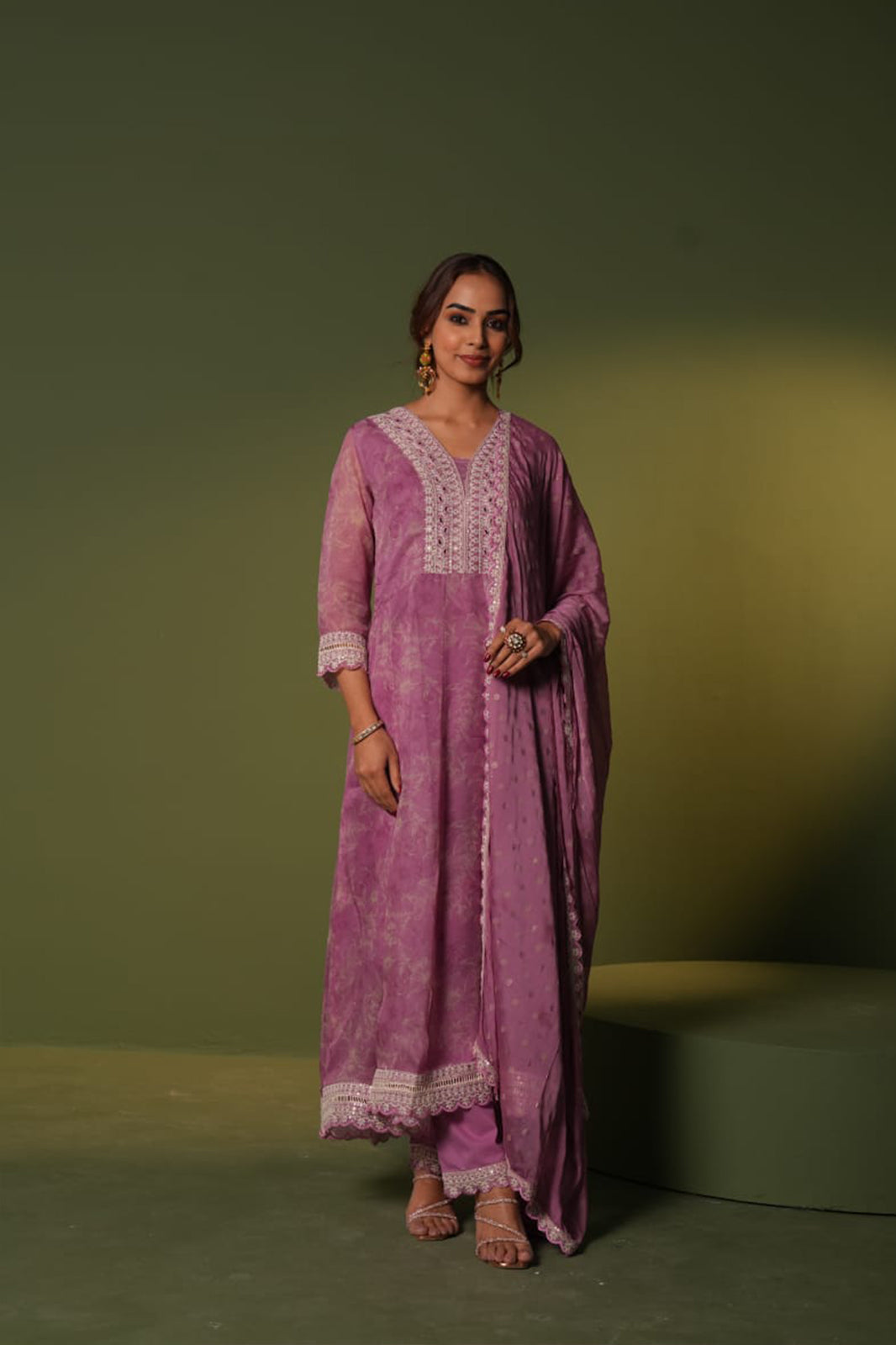 Pink Jugni Suit  Set (Set of 3) 2