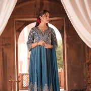 Blue Lakshmi Suit Set (Set of 3)