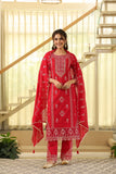 Red Kesar Suit  Set (Set of 3)