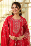 Red Kesar Suit  Set (Set of 3)