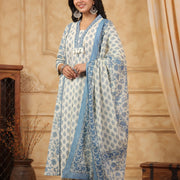 Blue Noor Suit Set (Set of 3)