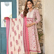 Pink Roohi Suit Set (Set of 3)