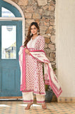 Pink Roohi Suit Set (Set of 3)