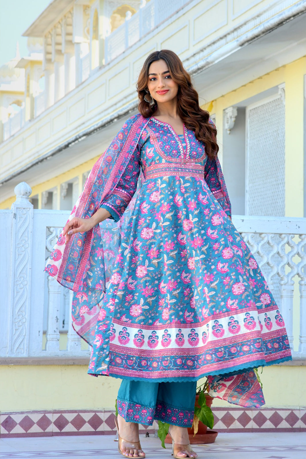 Blue Suhani Suit Set (Sset of 3)