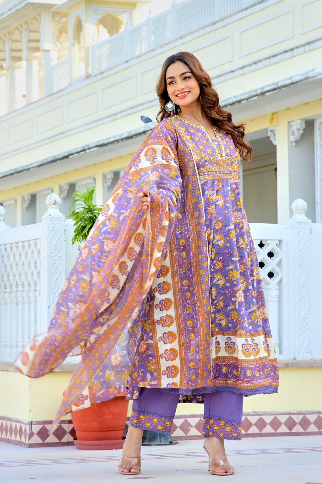Purple Suhani Suit Set (Set of 3)
