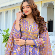 Purple Suhani Suit Set (Set of 3)