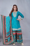 Blue Chandni Suit Set (Set of 3)