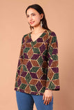 Ikkat Bela Print