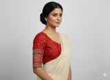 Red Drishti Blouse