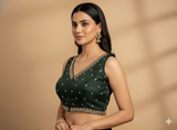 Green Reema Blouse
